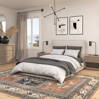 Großhandel Heißer Verkauf Beste Preis Fabrik Liefern Shankle Abstrakte Braun/Schwarz/Rostigen Red Bereich Teppich Benutzerdefinierte Bett Teppich
