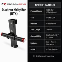 Colonne de direction pour trottinette électrique Carbonrevo, tige pliable en fibre de carbone, longue durée de vie, haute qualité, ajustement parfait, premium