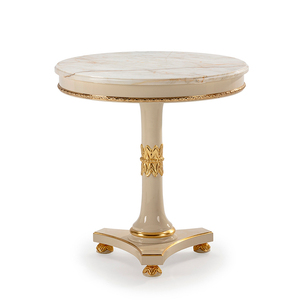 High Quality Round Living Room <strong>Side</strong> Coffee <strong>Tables</strong> Black and Gold Wooden Classic Luxury <strong>Side</strong> <strong>Table</strong> for Living Room - Product Image 4