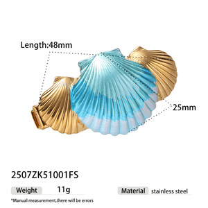 Barrettes Esthétiques Coquillage Océanique Étoile de <span class=keywords><strong>Mer</strong></span> en Acier Inoxydable Doré avec Perle, Accessoires Cheveux d'Été Plage pour Femme - Product Image 5