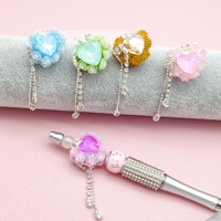 51180 gros luxe 2.5*2.7*1.8cm 3D argile fleur perles grand strass céramique fantaisie couronne gland perles pour la fabrication de stylos