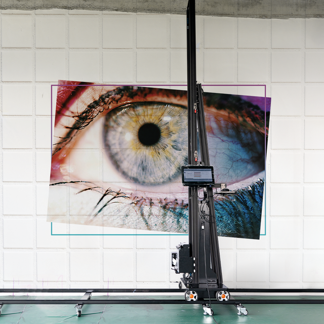 TPP1000 Robot Chinese Wallpen Economical Small Type UV Wall Printer 3D House Vertical Canvas Oil Wall Painting Machine