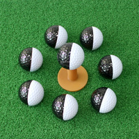 Balle de golf, balle d'entraînement de golf, différentes couleurs, haute qualité, design bicolore - combinaison rouge et blanc ou noir et blanc