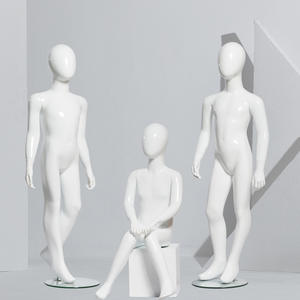 ภาพแอบสแตรกต์รูปหัวไข่สีขาวหุ่นจำลองสำหรับเด็กวัยรุ่นเด็กผู้หญิงเด็กผู้ชายตัวเล็ก - Product Image 2