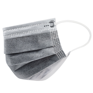 Bán buôn 50 mảnh đóng gói dùng một lần bốn lớp mặt nạ bảo vệ than hoạt tính grey KN95 Mặt Nạ Lọc Mùi - Product Image 6