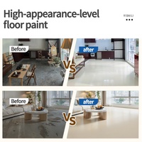 Revêtement de sol époxy effet marbre brillant OEM, peinture époxy pour sol, peinture pour sol de garage, liquide d'étanchéité pour sol de piscine