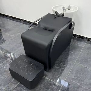 Unidad de lavado de cabello K Beauty Salon con lavabo de cerámica inclinable y asiento ajustable - Product Image 3