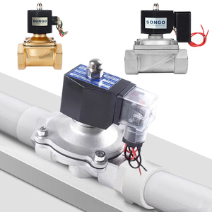 สำหรับ 12V 24V BSP NPT DN08-50 วาล์วควบคุมแม่เหล็กแบบไดอะแฟรม 2 ทาง แบบปิด-เปิดอัตโนมัติ สำหรับอุณหภูมิปานกลาง ใช้กับแก๊ส อากาศ น้ำ น้ำมัน ทำจากทองเหลือง - Product Image 1