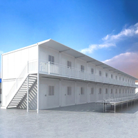 Maison préfabriquée modulaire de haute qualité Grand conteneur multicouche Maison détachable Pack plat Design Hôtels Appartements Hôpitaux Acier
