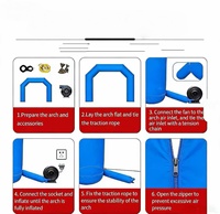 Vente directe usine – Grande arche gonflable personnalisée pour événements extérieurs, affichage publicitaire et entrée de scène