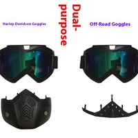 Lunettes de cyclisme et de moto en stock Harley Vintage Factory Lunettes de course tout-terrain pour l'équitation en plein air, le ski et le visage