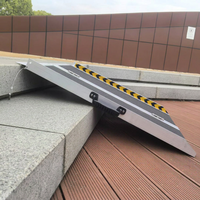 Rampa Plegable de Aluminio de 2 Pies para Sillas de Ruedas, Fácil de Transportar, 600 LBS, Superficie Antideslizante, Rampa de Movilidad para Perros y Mascotas, Escalones de Porche