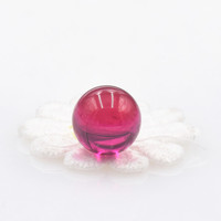Vente en gros de haute qualité 4mm-15mm #5 Corindon synthétique Lab Créé Ruby Bead Loose Gemstone Ruby Ball