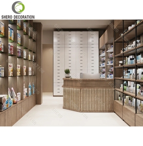 ตู้โชว์เครื่องสำอางพร้อมไฟ LED แบบกำหนดเองสำหรับร้านค้าปลีก ตู้โชว์เครื่องสำอางรักษ์โลก พร้อมแบบร่าง 2 มิติ 3 มิติ - Product Image 2