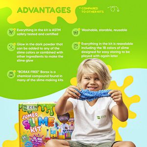 Kit de slime DIY en pâte cristalline, slime moelleux Floam, jouet pour enfants pour créer votre propre slime - Product Image 2