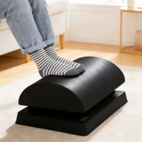 Repose-pieds en velours pour bureau à domicile, en mousse à mémoire de forme, amovible, écologique, avec fonction de soulagement de la pression sur les jambes