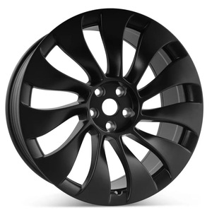 Jantes en alliage d'aluminium forgé sur mesure 21x9,5 pouces style <span class=keywords><strong>Uberturbine</strong></span> pour <span class=keywords><strong>Tesla</strong></span> Model Y 2020-2023, amélioration des roues avant - Product Image 1