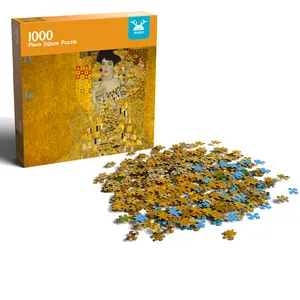 Jeu de puzzle personnalisé personnalisé 100 500 1000 pièces Puzzles personnalisés de haute qualité pour enfants adultes