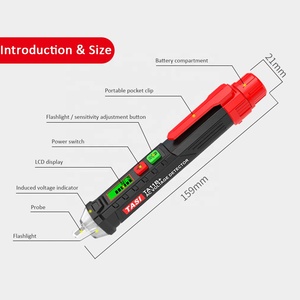 AC/DC Không Tiếp Xúc TA11B + Màn Hình LCD Bút Kiểm Tra Điện Áp 12-1000V Máy Dò Bút Chì Máy Đo Phạm Vi Rộng - Product Image 6