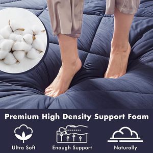 Colchón de espuma tamaño Queen y King futón japonés de alta densidad con cómoda cama de <span class=keywords><strong>suelo</strong></span> con cubierta extraíble - Product Image 5