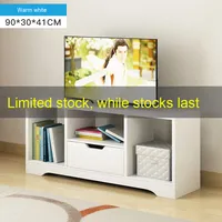 Meuble TV scandinave minimaliste moderne et combinaison de table basse pied en bois massif pour petit appartement chambre à coucher salon