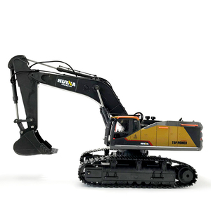 Pelle RC en métal modèle 1:14, jouets d'ingénierie RC, camion de voiture, véhicule de Construction en alliage, Huina 2.4, 1592G, 22 fonctions - Product Image 2