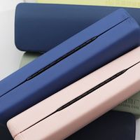 Boîte de rangement pour lunettes en cuir PU mat, personnalisable en plusieurs couleurs, anti-pression, durable, pour lunettes optiques