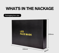 Masque facial LED à lumière rouge certifié ISO 13485 & MDSAP 510K 630nm 830nm, masque de luminothérapie LED, masque facial LED, luminothérapie