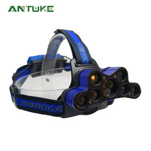 Linterna frontal recargable con luz LED, linterna frontal con batería, cuerpo de plástico para pesca nocturna al aire libre, uso doméstico - Product Image 2