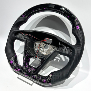 Nuevo Producto y Diseño, Personalización Completa, Volante de Fibra de Carbono Forjado con Cuero Perforado Negro para <span class=keywords><strong>Seat</strong></span> <span class=keywords><strong>Leon</strong></span> Cupra - Product Image 4