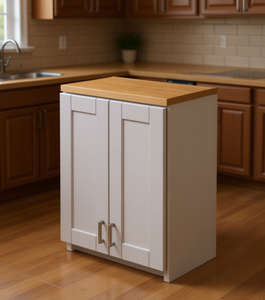 Mobile da Cucina Bianco Stile Shaker Sunique Sydney 24x30x12 Pollici, 2 Ante, 2 Ripiani, Moderno in MDF - Product Image 2