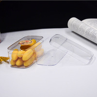 Vente en gros de boîte à biscuits ronde transparente durable utilisant une boîte à pâtisserie rectangulaire transparente Boîte à gâteaux tiramisu en plastique pour dessert