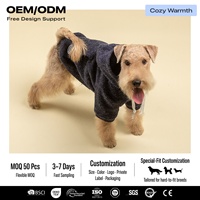 Prêt à être expédié |   Sweat à capuche tricoté haut de gamme pour chien, taille haute, mélange, XXS-XXL, 1,5-13 kg, intérieur/extérieur, OEM ODM, prêt à expédier, haute qualité