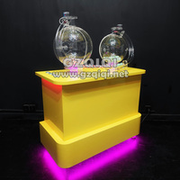 Machine de loterie multi-cylindres 2D avec 2 chambres pour jeux de loto de couleur jaune pour pick 2