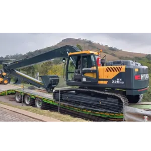 Nouvelle pelle hydraulique coréenne HX220HD à chenilles moyennes 22 tonnes avec capacité de 1,2 cbm populaire en Algérie