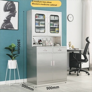 Présentoir à 3 tiroirs en métal <span class=keywords><strong>Armoire</strong></span> de stockage Archivage Implant <span class=keywords><strong>Pharmacie</strong></span> modulaire en acier inoxydable <span class=keywords><strong>Armoire</strong></span> médicale Mobilier hospitalier - Product Image 4