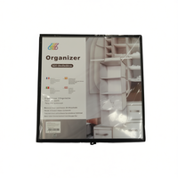 Organisateur de vêtements rectangulaire à quatre niveaux, moderne et minimaliste, gain de place, en plastique PP moulé par injection, 30x30x80cm
