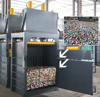 Presse à bouteilles en plastique hydraulique, presse à cartons de papier usagé à vendre / Machine de compression de métaux de rebut