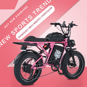 จักรยานไฟฟ้าไฮบริดเรโทร48V MTB 1500W, แบตเตอรี่ลิเธียมบนท้องถนนยางรถจักรยานขนาดใหญ่เป็นพิเศษ - Product Image 4