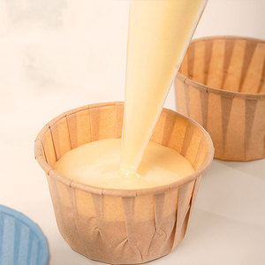 Nouvelles barquettes en papier biodégradables et écologiques à paroi simple, de qualité alimentaire, <span class=keywords><strong>pour</strong></span> tartelettes au <span class=keywords><strong>chocolat</strong></span>, résistantes à l'huile, <span class=keywords><strong>pour</strong></span> la cuisson - Product Image 1