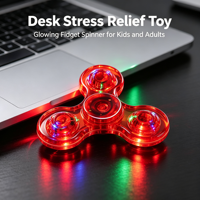 Offre Spéciale : Jouet Portable Lumineux LED en Plastique Transparent pour la Décompression, Fournitures Néon pour Fêtes d'Enfants, Jouets Promotionnels Anti-Stress