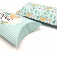 Offre Spéciale Personnalisé Jetable Sushi Sandwich burritos emballage Boîte D'oreiller En Papier Kraft