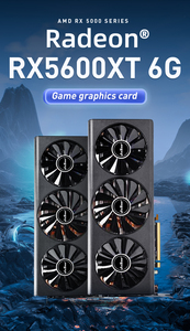 การ์ดจอ Radeon 5600XT 6G PCI 4.0 GDDR6 Rx5600 6 การ์ดแสดงผลวีดีโอ Vga สำหรับเล่นเกมบนเดสก์ท็อปพีซี 5600 GPU มือสอง RX 5600 XT Radeon 5600XT 6 - Product Image 1