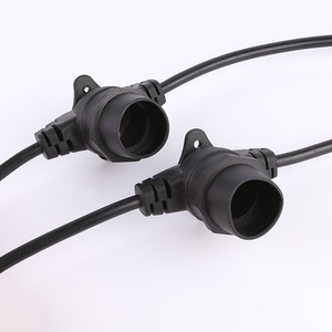 E27 E26 B22 Waterproof <b>Led</b> <b>Light</b> String Connectors Outdoor Lamp Socket Set Plastic Body Ce Certified - Product Image 2
