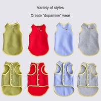 Ropa para Mascotas, Chaleco de Forro Polar Informal y Cómodo para Perros y Gatos, Transpirable, de Secado Rápido, para Todas las Estaciones, sin Estampado, Hecho en China