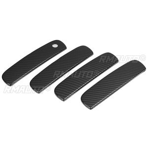 DH0412BK Cubiertas Decorativas para Manijas de Puerta Exteriores de Automóvil, Aspecto Negro/Fibra de Carbono, 4 Unidades, para Dodge Charger 2011-2021 - Product Image 3