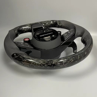 Volante de Fibra de Carbono Forjado Personalizado para Audi A3 A4 A5 A6 A7 A8 Q2 Q3 Q4 Q5 Q7 TT R8 con Opciones de Cuero/Alcántara, Plug and Play
