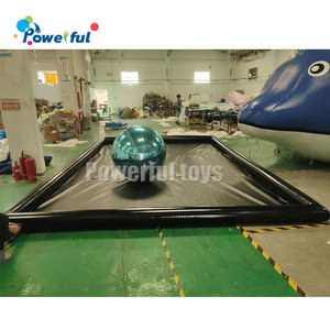 Hermético de PVC, fábrica de China, colección de agua inflable personalizada, alfombrilla de lavado de coches, alfombrilla de contención de recuperación de agua de berma de aire de PVC - Product Image 2