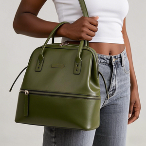 Yüksek kalite özel Vegan PU deri toptan anne <span class=keywords><strong>Mini</strong></span> sırt çantası moda bebek bezi çantası sırt çantası bebekler için - Product Image 2