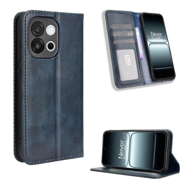 Wholesale Phonecase for OnePlus 13T Magnetic Buckle Retro Texture Leather Phone Case